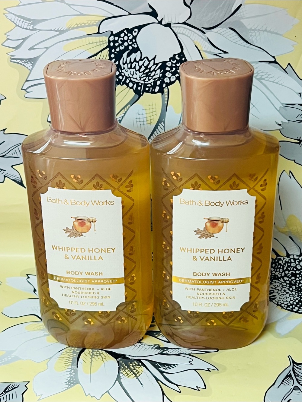 2 Bath & Body Works Whipped Honey & Vanilla Body Wash Shower Gel 10oz NEW